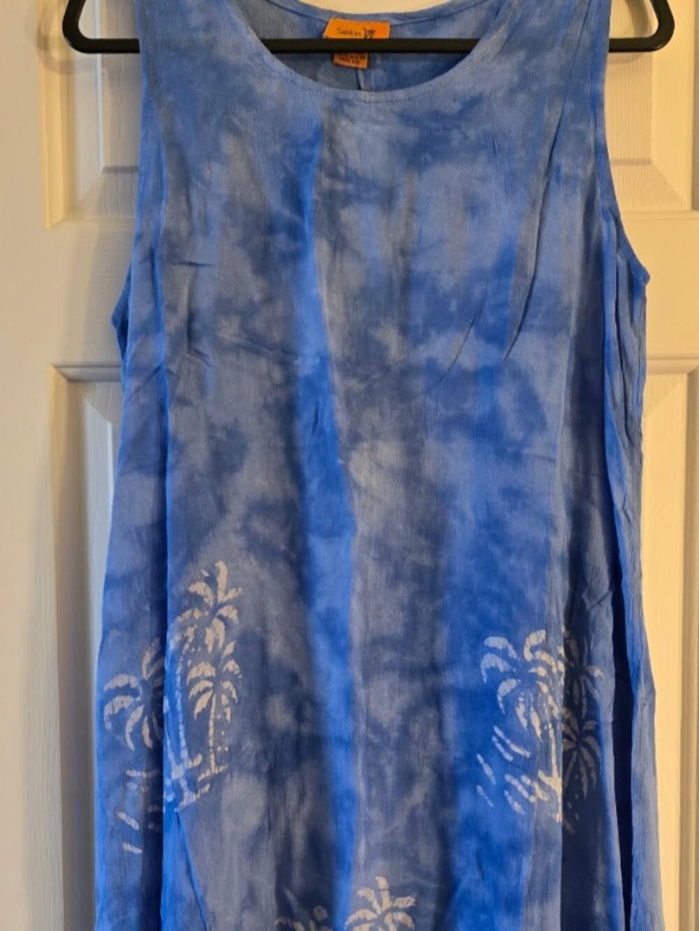 Sakkas Tinna Women's Casual Sleeveless Tank Flare Midi Boho Print Dress Cover-up
